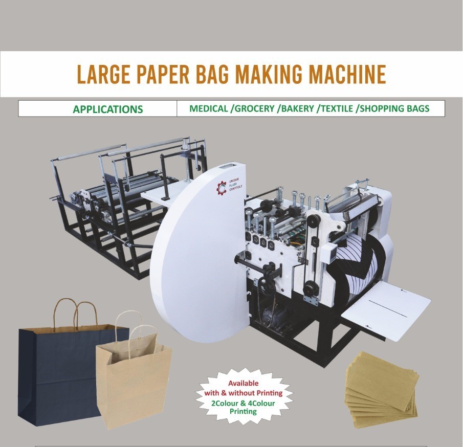 MANUFACTURERS OF PAPER BAG MAKING MACHINE WITH PRINTING IN COIMBATORE