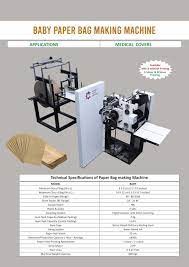 fully automatic baby paper bag making machine in coimbatore